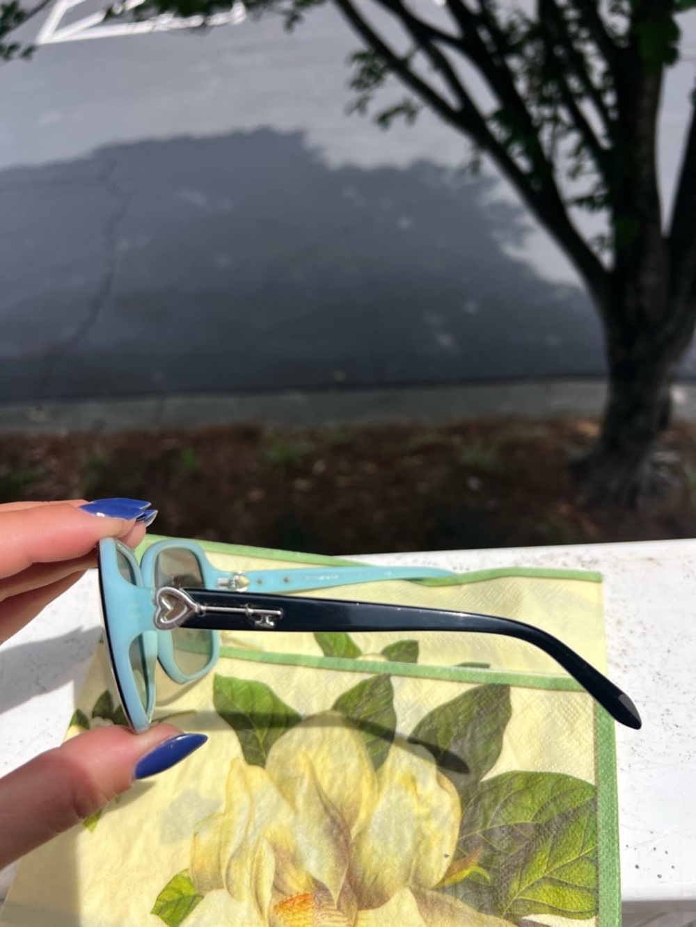Tiffany & Co. TF4117 8173/3B Blue Key Sunglasses Made in Italy 55□17 - Picture 10 of 13